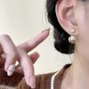 Pendientes Marrones con Abalorios Alrededor de Diseño de Nicho Sentido de Alto Nivel Desmontables Dos Formas de Usar Pendientes para Mujer Combinan con Todo