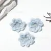 Cabeça de flor de ameixa simulada de 7 cm, acessórios de flores artificiais para decoração de casamento, fundo para arranjos florais.