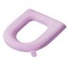 Funda de inodoro lavable, anillo de espuma de silicona para inodoro de invierno, lavable, universal, para el hogar, cuatro estaciones, impermeable.