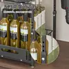 Estante de Almacenamiento de Doble Capa para Cocina, Estante de Almacenamiento Telescópico Extraíble Dentro del Gabinete, Estante Organizador Multifuncional de Especias para Cocina