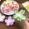 Nuevo Clip de Flor de Plumeria Colorido para Mujer, Súper Clip de Flor de Hada, Elegante Pinza de Tiburón, Accesorios para el Cabello para la Parte Trasera de la Cabeza