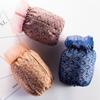 Mangas de mujer con borde de encaje bordado, de moda, para otoño e invierno, para estudiantes de oficina, antiincrustantes.