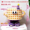 Cesta de Tecido Doméstica Desenho Animado Família Decoração de Mesa Lã de Cordeiro Fofa Pequeno Monstro Corda de Algodão Cesta de Armazenamento de Lanches