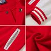 Todo Algodón Rizo Grande Delgado Traje de Béisbol Sudadera Ropa de Trabajo Personalizada Grupo de Personal Chaqueta Deportiva de Ocio Logo Bordado