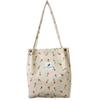Bolso Tote Estampado para Mujer Casual Estilo Coreano Gran Capacidad Bolso Tote de Lona de Pana Bolso de Hombro de Felpa para Viaje para Mujer