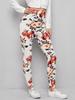 Tendencia de moda transfronteriza europea y americana: leggings estampados para mujer, pantalones ajustados, adelgazantes y elásticos, pantalones cortos de cintura alta.