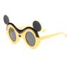 2026 Gafas de Sol de Dibujos Animados para Niños Modernas con Bloques de Color Mickey Mouse Marco Grande Niños y Niñas Anti-UV Polarizadas Silicona Suave Modelo Nuevo