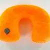 Almohada de cuello con boquilla de aire de presión cuidadosamente seleccionada, funda de terciopelo de cristal, núcleo de almohada de PVC, almohada para viajes al aire libre, almohada inflable, almohada en forma de U