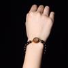 Pulsera de Palo de Rosa, Pulsera Simple para Mujer con Estrellas Doradas, DIY con Sándalo Sangre Incrustado Accesorios de Flor de Ciruelo