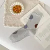 Novas Meias Femininas Estilo Japonês com Bolinhas para Outono e Inverno 2026, Meias de Algodão Absorventes de Suor e Respiráveis, Meias Longas Zhuzji Atacado