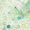 [Cuentas transparentes de dos colores] cuentas planas acrílicas diy pulsera de cuentas hecha a mano accesorios de joyería