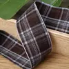 Fita de Xadrez Britânico Outono e Inverno Fita DIY Laço Feito à Mão Acessórios para Prendedor de Cabelo Roupas Sapatos e Chapéus Fitas Combinando