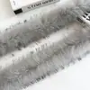 Tira de pelo sintético de mapache 10 cm superficie de pelo grande, adecuada para chaquetas de plumas, Hanfu, sudaderas, cuellos de pelo y accesorios para cuellos de pelo