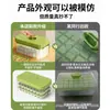 Molde para Cubitos de Hielo Fabricante de Cubitos de Hielo DIY Charola para Cubitos de Hielo Casera con Tapa Rejilla Cuadrada Almacenamiento de Hielo Juego para Hacer Hielo