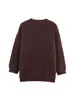 Exportación Transfronteriza Otoño e Invierno 2025 Estilo Europeo y Americano Suéter de Punto Versátil de Cuello Redondo y Manga Larga para Mujer a la Moda