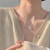 Collar de Plata de Ley S925 Candado Auspicioso para Mujer Z Nuevo Estilo Nacional Candado de Seguridad del Palacio Longevidad Lujo Accesible Diseño de Nicho Cadena para Clavícula