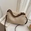 Bolsas de Palha Trançadas Únicas para Mulheres, Novas Bolsas da Moda Tendência Verão 2026, Bolsas de Ombro Versáteis, Bolsas de Palha Vintage, Bolsas Tote