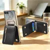 Aplicable a Funda para Samsung Z Flip 8 Flip Cover Portatarjetas Billetera con Cremallera para Monedas Soporte Hebilla de Anillo para Dedo zflip7 Funda Protectora
