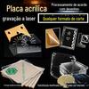 Placa Acrílica Atacado Placa Adesivo de Parede Placa Acrílico Gravação e Corte a Laser Uv Publicidade Plástico Fornecimento Direto da Fábrica