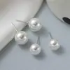 Novos Brincos de Pérola de Água Doce em Prata 925 febre mesmo estilo brincos de pino com pérolas para mulheres Ni Ni mesmo estilo A Mulher Desaparecida pérola redonda