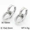 Pendientes de Acero Inoxidable 304 Cadena Cubana con Borlas Joyería Chapado en Oro de 18K Clip para Oreja Pendientes Unisex
