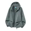 Atacado Transfronteiriço de Roupas de Proteção Solar de Alta Qualidade com Capuz Removível para Casais, Roupas de Resfriamento para Pele Femininas de Verão, Roupas para Montanhismo e Pesca