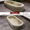 Comedero para lechones Comedero de piedra Patio exterior Balcón Acuario Estanque de peces Lavabo Pesebre Adornos Fregadero Piedra de alimentación Tallados en piedra