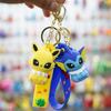 Chaveiro Pingente de Desenho Animado Anime Pokemon Boneco de Borracha Macia Pikachu Chaveiro Presente Ornamento de Loja de Dois Yuan