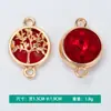 Joyas Creativas DIY Accesorios Galvanizados Nuevo Árbol del Dinero Hueco Collar de Vidrio Pulsera Colgante Venta al por Mayor