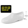 Botas para Alimentos Tubo Alto Blanco Puro Impermeables Antideslizantes Fábrica de Alimentos Cocina Higiénicas Botas para Agua Tendón de Res Resistentes al Desgaste Cálidas Botas para Lluvia
