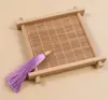Nudo Chino Borla Accesorios para Joyería DIY Tapa de Rosca de Hilo de Oro Borla Colgante Borla Colgante 8cm Anillo de Tirar Tapa Roscada de Hilo de Oro En Stock