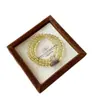 [Vino de Uva] Pulsera de Doble Círculo con Perlas de Cristal Rubio Citrino Pulsera de Amatista para Mujer Entrega en Vivo