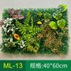 Pared de Plantas de Simulación Transfronteriza Planta Verde Decoración Floral Fondo Césped de Plástico Exterior Fabricante Mayorista Césped Hierba Milán