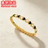 Pulsera de acero inoxidable más vendida para mujer, pulsera de alta gama chapada en oro con forma de corazón, joyería de pulsera de acero de titanio de lujo ligero con goteo de aceite