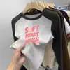 Camada de base quente para meninas, nova, versátil, gola redonda, estampa de desenho animado, emendada, manga longa, roupa íntima, camiseta top para crianças pequenas e médias