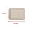 Bandejas Descartáveis de Polpa para Venda por Atacado, Material Biodegradável, Cor Natural, Branco Opcional, Ecológicas e Biodegradáveis