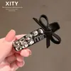 Pinza para el Cabello de Lentejuelas de Alta Gama con Forma de Moño, Pinza para Flequillo Lateral, Accesorio para el Cabello para Mechones Sueltos, Pinza de Pato, Diseño Único, Pasador