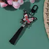 Llavero de Mariposa Vintage, Accesorios DIY, Llavero Lindo Femenino de Doble Cara