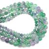 Ágata Flotante Morada y Verde Cuentas Sueltas Ágata Flotante Cuentas Redondas Accesorios para Joyería DIY Collar Materiales para Ropa Venta al por Mayor