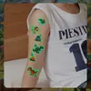 Pegatinas de Tatuaje de Dinosaurio de Dibujos Animados Luminosos para Hombres y Mujeres Impermeables y de Larga Duración Juguetes de Pegatinas para Brazo de Niños Piel Natural