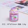 Luminoso 3D Miau Miau Garrafa de Geleia Brinquedo de Comida Desenho Animado Acessórios DIY Cola de Creme Resina Peças Pequenas Pacote de Material