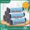 Sacos de Lixo Planos para Uso Doméstico, Atacado 50X60, Espessados e Não Fáceis de Rasgar, 30 Sacos de Lixo Coloridos de Volume Total, Suprimento para Supermercado