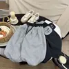 Pantalones de chándal para niños con forro polar y grosor extra para otoño e invierno, diseño de bloques de color, pantalones deportivos de una pieza con forro polar para niños, pantalones largos holgados para niñas