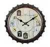 Reloj de Pared Vintage de Venta Caliente en Amazon Reloj Creativo con Forma de Tapa de Botella de Cerveza Reloj Animal de Plástico de Cuarzo
