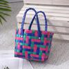 Saco Plástico Tecido Atacado Bolsa de Praia Saco Semi-acabado para Legumes Bolsa de Material Colorido Presente de Acompanhamento Sacola Plástica
