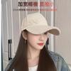 Gorra de Béisbol Dura con Visera Amplia Retro Agujeros para Mujeres Mostrando la Cara Pequeña Primavera y Otoño Protector Solar para Exteriores Gorra con Visera para Cabeza Grande para Hombres