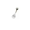 Piercing de Umbigo com Zircônia Cravejada de Diamante Anel de Umbigo Joia Piercing Transfronteiriço Estiloso Europeu e Americano Tendência Sexy Sexy Piercing