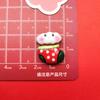 Nueva serie de dibujos animados de caras brillantes con lindos elementos navideños, accesorios de resina para hacer tú mismo, funda para teléfono, tocado, horquilla para el pelo, pegatina para taza de agua