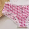 Precio Especial de Evento Pinkgirl Calzones Triángulo para Mujer con Ribete de Encaje, Nylon Elástico, Estampados, Secado Rápido, Directo de la Fábrica Fuente