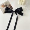 Pinza de Pelo con Cinta Negra de Lazo Estilo Mismo de Yu Shuxin, Restaurante Chino, Accesorios para el Cabello de Princesa Femenina, Cola de Caballo Baja, Tocado
